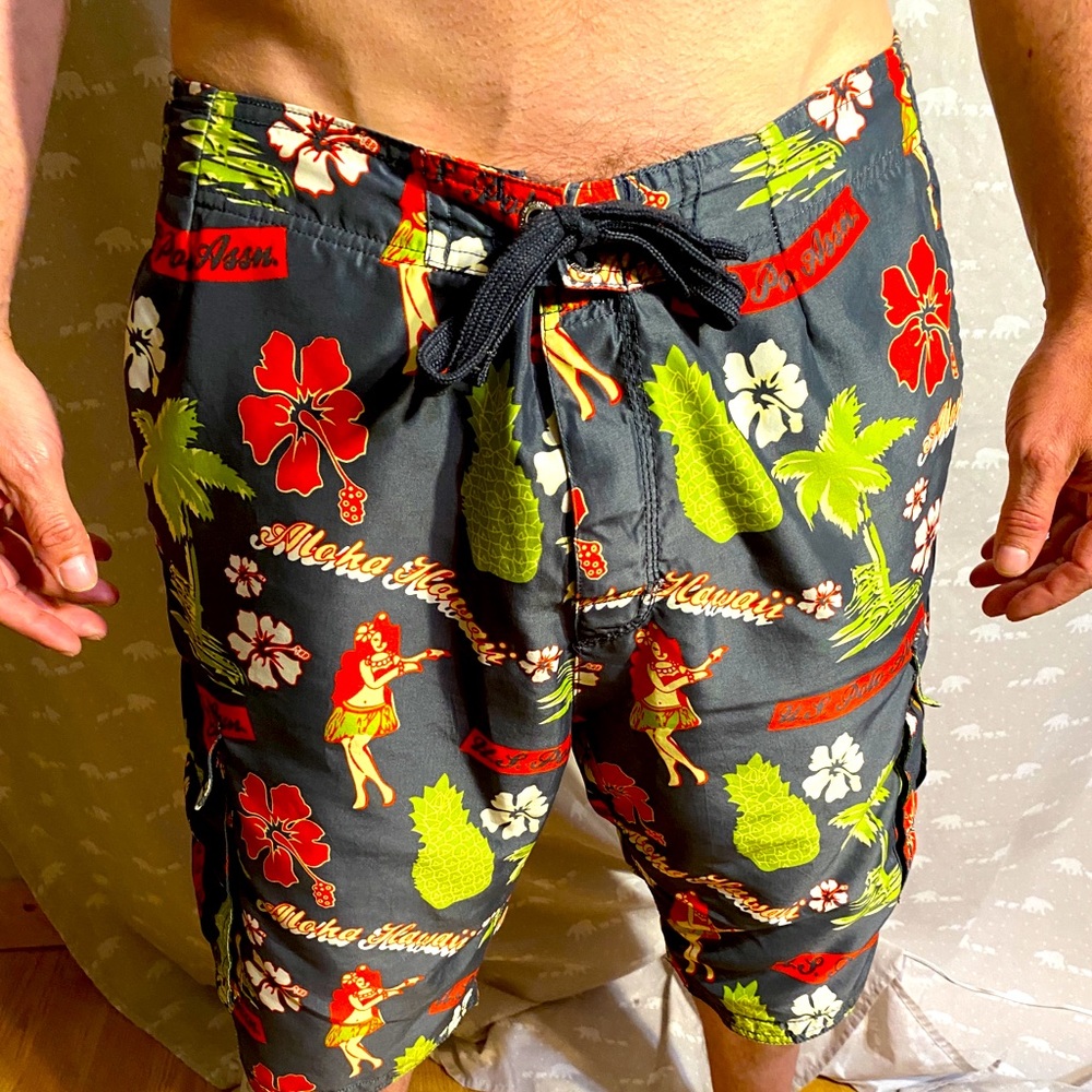 Polo swim trunks